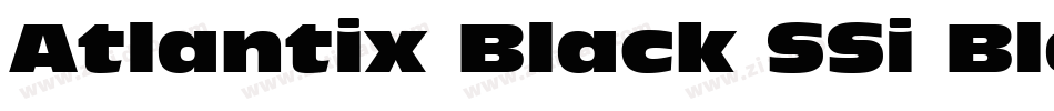 Atlantix Black SSi Black字体转换